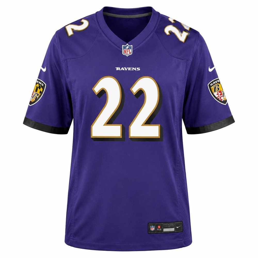 Nike NEW Baltimore Ravens Derrick Henry 22 Purple Kids Jersey Medium‎ 5/6 boys